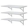 Kit 3 Prateleiras 60 x 30cm Branca Com Mão Francesa - 1