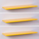 Ver imagem 1 de Kit Com 3 Prateleiras Amarelas 40x20cm Sup Invisível