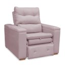 Ver imagem 4 de Poltrona do Papai Confortável Retrátil Reclinável Suede Srj:rosê