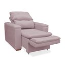 Ver imagem 2 de Poltrona do Papai Confortável Retrátil Reclinável Suede Srj:rosê