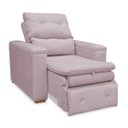 Ver imagem 3 de Poltrona do Papai Confortável Retrátil Reclinável Suede Srj:rosê
