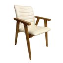 Ver imagem 1 de Cadeira Jantar Madeira Jaque com Braço Cor Off White