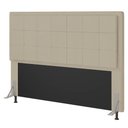 Ver imagem 1 de Cabeceira Cama Box Queen Canada 160 Cm Sintético MV Estofados Bege