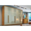 Ver imagem 1 de Guarda Roupa Casal 6 Portas e 4 Gavetas Robust/livorno Freijo Cumaru C/ Fendi - Novo Horizonte