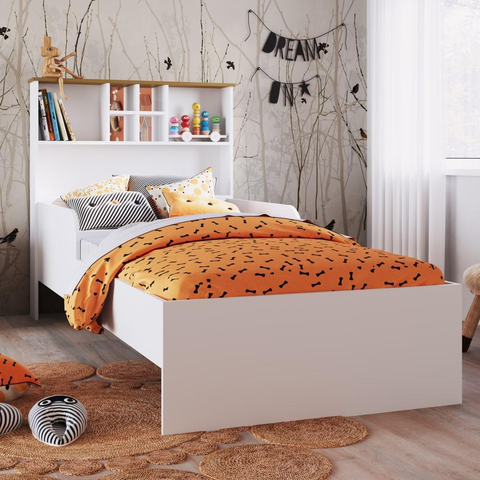 Cama Infanto Juvenil 98cm c/ Estante e Protetor CM095 Art In Móveis