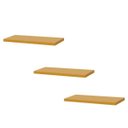 Ver imagem 1 de Kit 3 Prateleiras 30 x 10cm Amarela Suporte Invisível