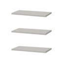 Ver imagem 1 de Kit 3 Prateleiras 30 x 10cm Branca Suporte Invisível