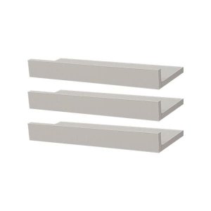 Kit 3 Prateleiras Porta Quadros 30 x 10cm Branca Suporte Invisível