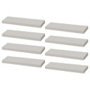Ver imagem 1 de Kit 8 Prateleiras 30 x 10cm Branca Suporte Invisível