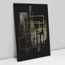 Ver imagem 1 de Quadro Decorativo Abstrato Moderno TACOLADO PAPEL DE PAREDE Moldura Madeira 90 x 60cm