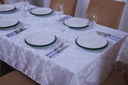 Ver imagem 4 de toalha de mesa retangular 6 lugares jacquard 1,35x2,00:bege