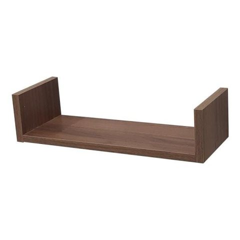 Prateleira U 30 x 10cm Nogal Suporte Invisível