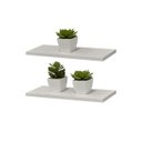 Ver imagem 2 de Kit 2 Prateleiras 40 x 10cm Branca Suporte Invisível