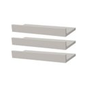 Ver imagem 1 de Kit 3 Prateleiras Porta Quadros 40 x 10cm Branca Suporte Invisível