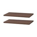 Ver imagem 1 de Kit 2 Prateleiras 40 x 10cm Nogal Suporte Invisível