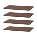 Ver imagem 1 de Kit 4 Prateleiras 40 x 10cm Nogal Suporte Invisível