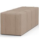 Ver imagem 2 de Puff Decorativo Living 160 Cm Roma W01 Linho Bege Escuro - lyam
