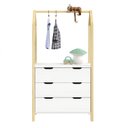 Ver imagem 6 de Cômoda Infantil Montessori Madeira com Arara 3 Gavetas Amira Idimex