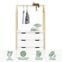 Ver imagem 5 de Cômoda Infantil Montessori Madeira com Arara 3 Gavetas Amira Idimex