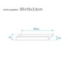 Kit 4 Prateleiras Porta Quadros 50 x 10cm Carvalho Suporte Invisível - 3