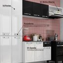 Ver imagem 2 de Cozinha Completa Itatiaia Amanda 4 Peças Branco e Preto