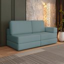 Ver imagem 1 de Sofá Cama À Vácuo 2 Lugares Linha Modular Flip Magic