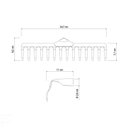 Ver imagem 3 de Ancinho Curvo Pesado com 14 Dentes Tramontina em Aço sem Cabo Tramontina