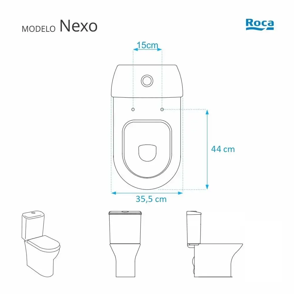 Assento Sanitário Almofadado Nexo Branco para bacia Roca - 5