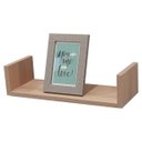 Ver imagem 2 de Prateleira U 50 x 25cm Carvalho Suporte Invisível