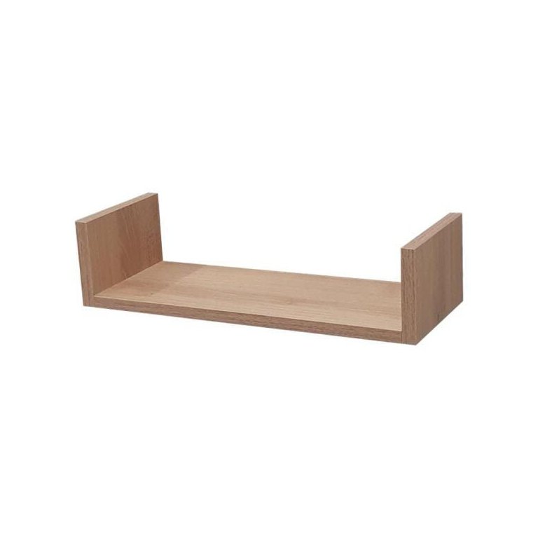 Prateleira U 50 x 25cm Carvalho Suporte Invisível Prateleira U 50 x 25cm Carvalho Suporte Invisível