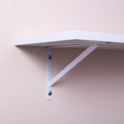 Prateleira 50 x 25cm Branca Com Mão Francesa - 4