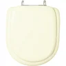 Assento Sanitário Almofadado Flox Marfim para bacia Fiori - 1