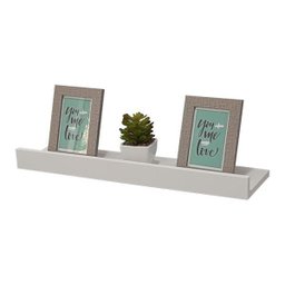 Prateleira Porta Quadros 60 x 10cm Branca Suporte Invisível - 2