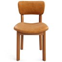 Ver imagem 2 de Mesa para Sala de Jantar Valência com 06 Cadeiras Sala de Jantar Dara L02 Couríssimo Whisky - Lyam