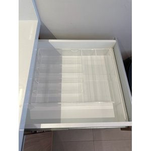 Porta Talher para Gaveta em Acrílico Regulável