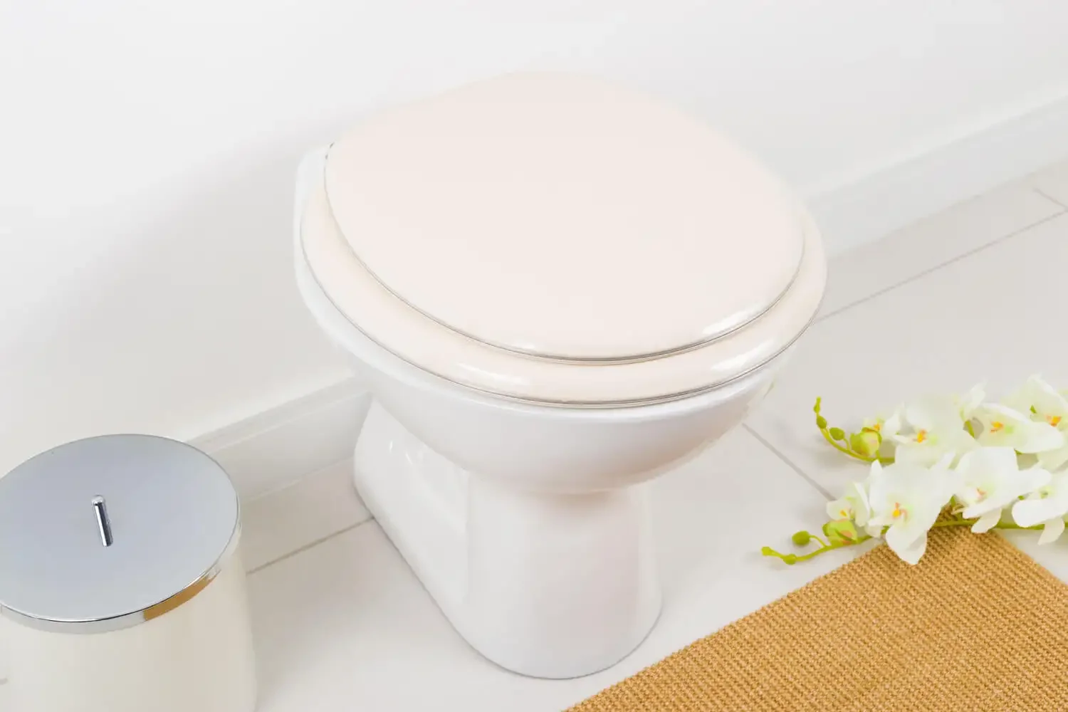 Assento Sanitário Almofadado Fiore Bege Claro (Biscuit)para Vaso Incepa - 6