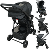 Carrinho de Bebe com Bebe Conforto Passear Baby Atena Preto - 2