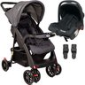 Carrinho de Bebe com Bebe Conforto Passear Baby Atena Preto - 1