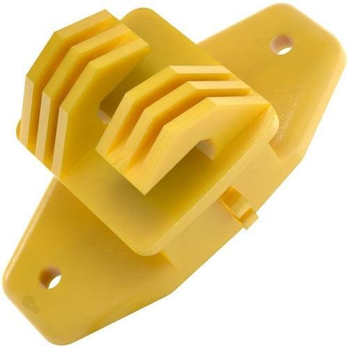 Isolador Cerca Elétrica W Amarelo - Médio - Com 100Un