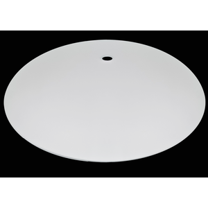 Vidro Curvo Bacia Fosca 25cm P/ Plafons C/ Furo Central 10mm