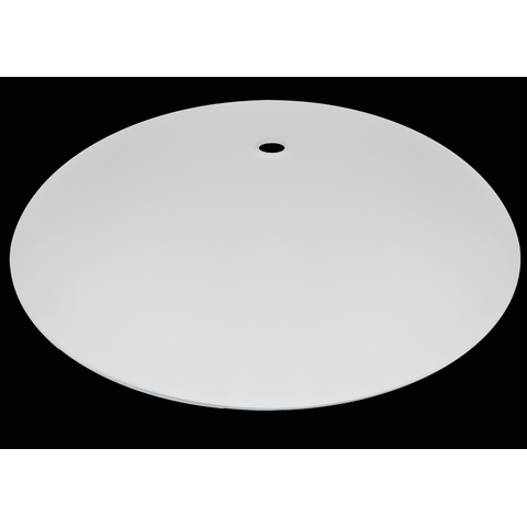 Vidro Curvo Bacia Fosca 25cm P/ Plafons C/ Furo Central 10mm