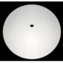 Ver imagem 3 de Vidro Curvo Bacia Fosca 25cm P/ Plafons C/ Furo Central 10mm