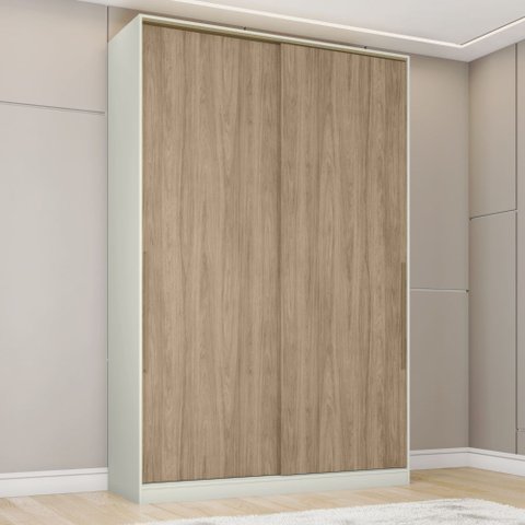 Guarda-roupa Modulado 158,5cm 2 Portas de Correr Seletto Henn - Areia/jequitibá