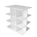 Ver imagem 3 de Balcão Central com Nichos para Loja Comércio Modular Academias Lojas Branco