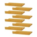 Ver imagem 1 de Kit 8 Prateleiras Porta Quadros 60 x 15cm Amarela Suporte Invisível