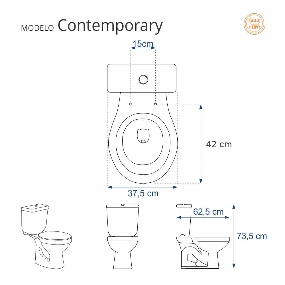 Assento Sanitário Almofadado Contemporary Branco para Vaso Hervy - 3