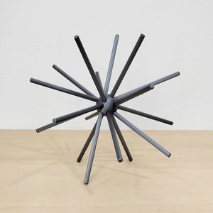 Ouriço Decorativo P - 14 Cm Altura - Estatueta - Decoração -Toque 3D: Cinza