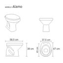 Ver imagem 3 de Assento Sanitário Almofadado Alamo Branco para Vaso Santa Clara