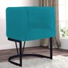 Poltrona Cadeira Decorativa Antonella Para Sala e Recepção Preto Suede Tuequesa - Ruotolo Decor - 2