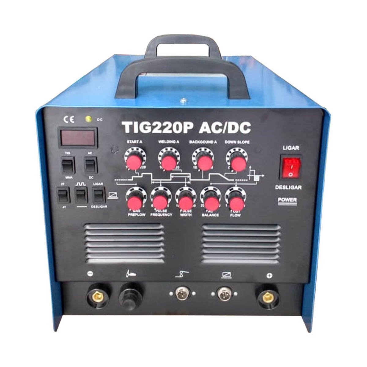 Inversora Tig 220p Alta Frequência Ac/dc Pulsada para Soldar Aço, Inox e Alumínio 220v - 1